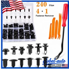 240pcs Auto Car Bumper Retainer Clips Kit Fastener Remover Push Pin Rivet Screw
