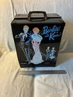Vintage 1963 Barbie Black Carrying Case - Contains Original Barbie, Ken & Midge