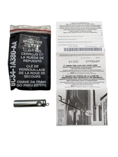 Ford F250 F350 Spare Tire Lock Key And Code Card OE 6C34-1A380-AA 81335 379262M