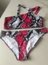 Snake Print Off Shoulder Bikini Size 18