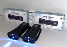 TWO Bark Begone Dog Trainer Handheld Devices Ultrasound Anti-Barking Remotes