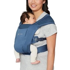 ErgoBaby Embrace Cozy Newborn Carrier 7 lbs - 25 lbs Soft in Blue - NEW -