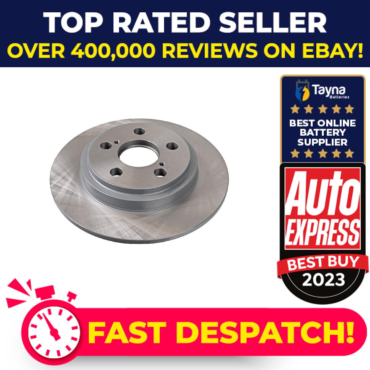 2x Brake Discs Pair Solid Rear 259mm ADT343224 Blue Print Set 4243152150 Quality