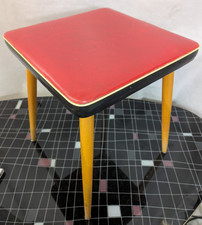 50s Tacke Hocker Stuhl Mid Century 50er design 60er 60s Chair vintage rot