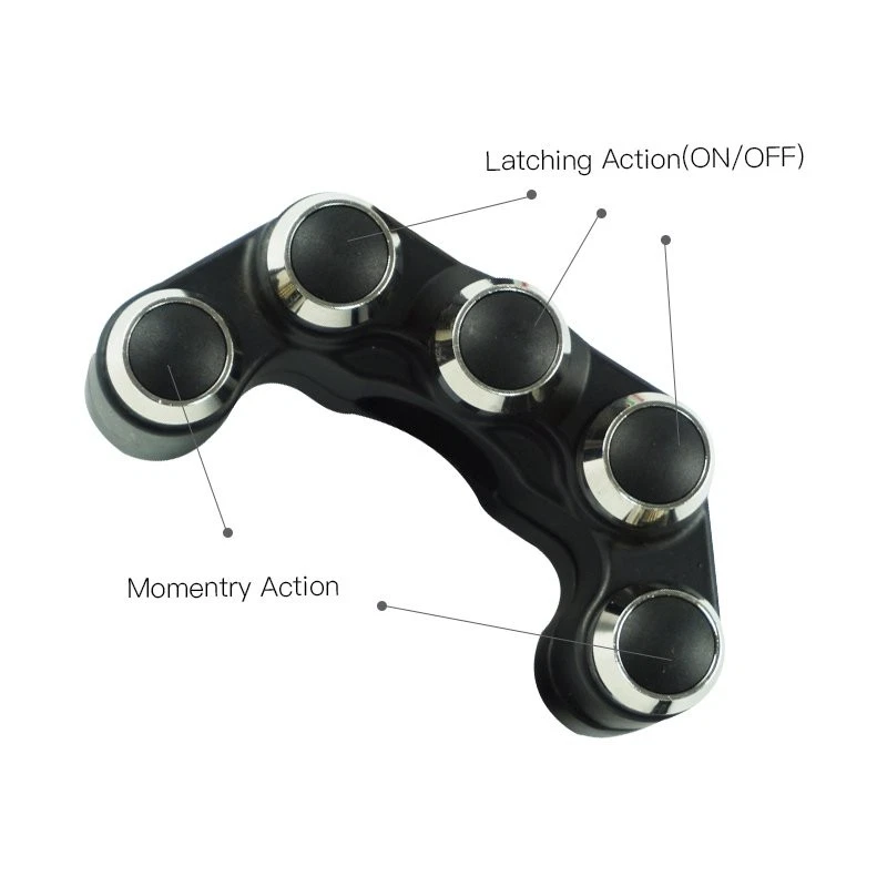 Interruptor de manillar de motocicleta 7/8" bocina faro arranque matar 5 botones 22 mm Foto 3 de 3