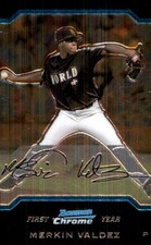 Merkin Valdez 2004 Bowman Draft Picks & Prospects #BDP154 Giants MLB READ