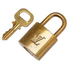 Louis Vuitton Padlock Key Set Gold Plated Women's Used