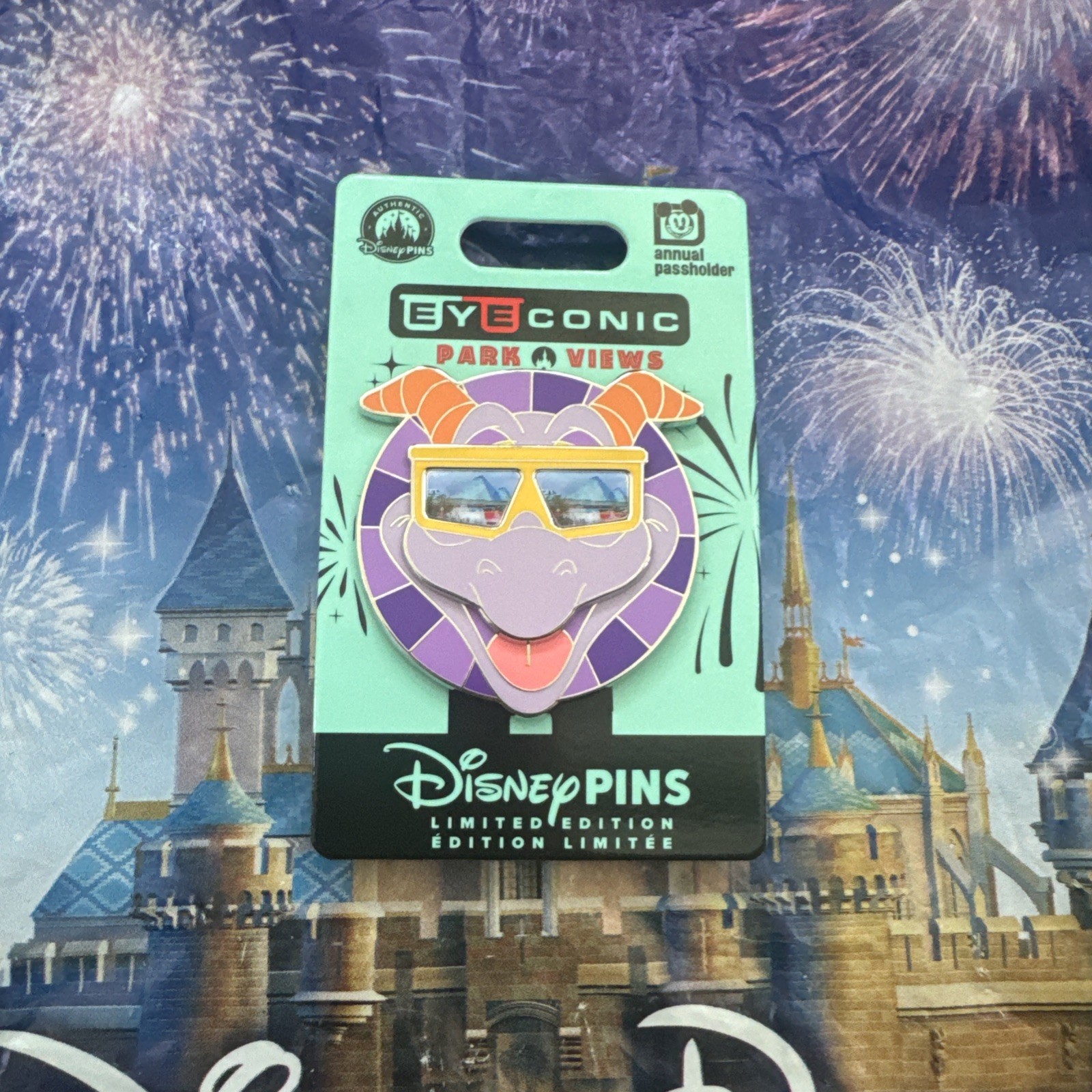 2026 Disney Parks Eyeconic Views Figment AP Annual Passholder Pin LE 3000