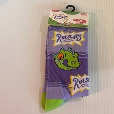 Nickelodeon Rugrats Character Crew Socks Shoe Size 6-12 Cartoon Characters