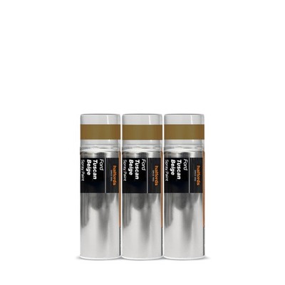 3x Ford Tuscan Beige Sprühlack 300ml Dosen - Auto Acryl Aerosol