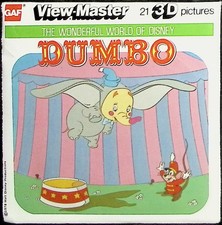 Walt Disney's DUMBO 3d View-Master 3 Reel Packet - Full Color Images