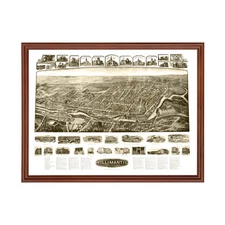 Old Map of Willimantic, CT 1909 - Vintage Willimantic Connec