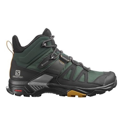 Salomon X Ultra 4 Mid Gore-Tex Hiking Boots Black Green Size 11.5