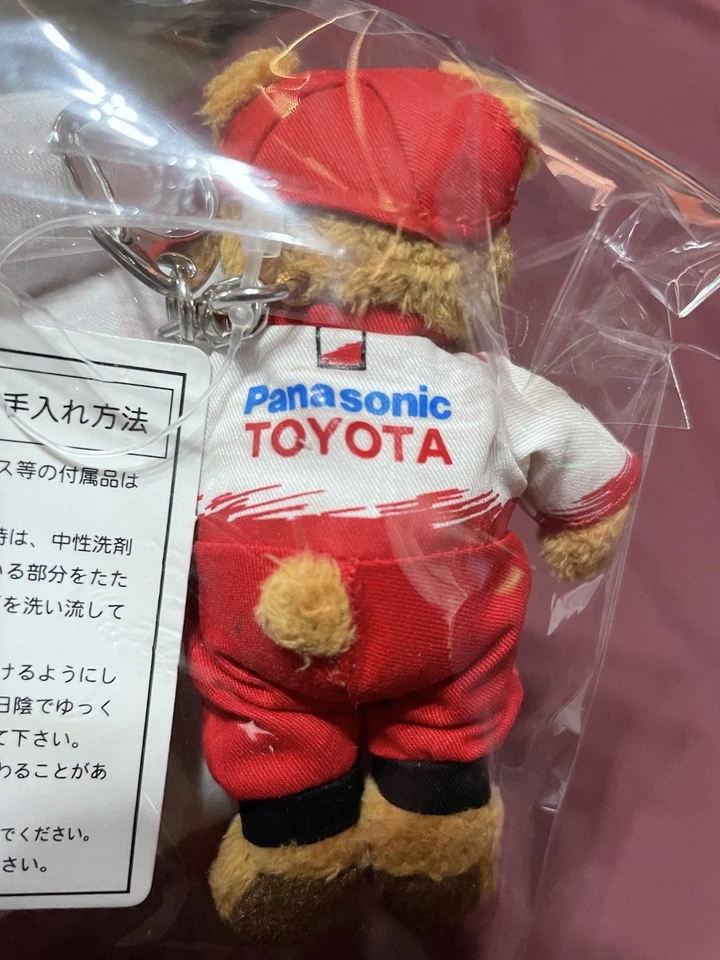 Llavero Oso de Peluche Vintage Panasonic Toyota Racing F1 Fórmula 1 Exclusivo de Japón  Foto 3 de 4