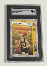 2024 Panini Caitlin Clark Collection Crunch Time #SS-CT1 (RC) SGC Graded Mint 9