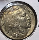 1930-S UNCIRCULATED AU RAW BUFFALO NICKLE WITH TONING HIGH GRADE