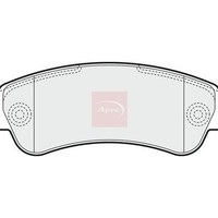 Apec Fiat Ducato 250 2006 BremsbeläGe Hinten (R90) PAD1589