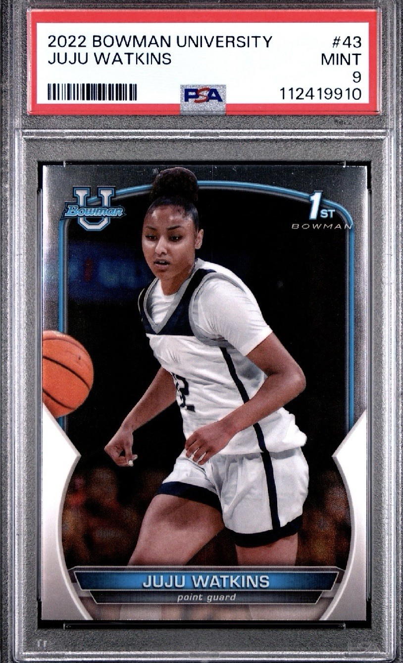 JUJU WATKINS 2022 Bowman U Chrome RC PSA 9 Mint USC Trojans