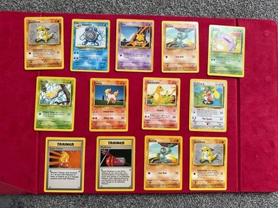 Pokemon Base Set Konvolut x13 Farfetch d Charmander Trainer Pluspower Vintage Rare
