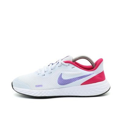 Nike Damen Revolution 5 Sneaker Weiß/Lila/Pink Mesh Niedrig Laufschuh EU 36