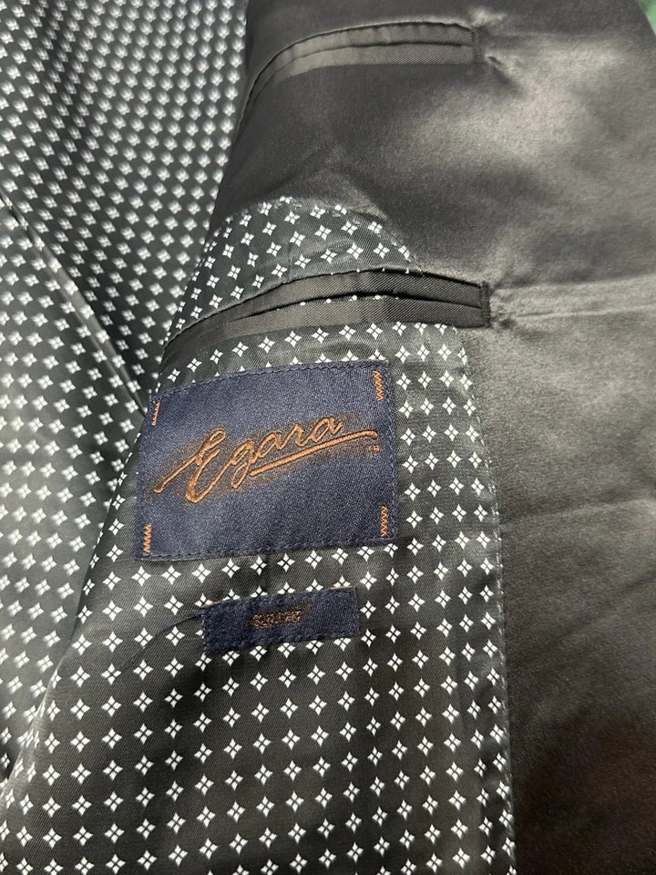 Abrigo Deportivo Egara Verde Terciopelo Blazer Chaqueta de Cena Para Hombre 40S Fumar J4 Foto 4 de 4