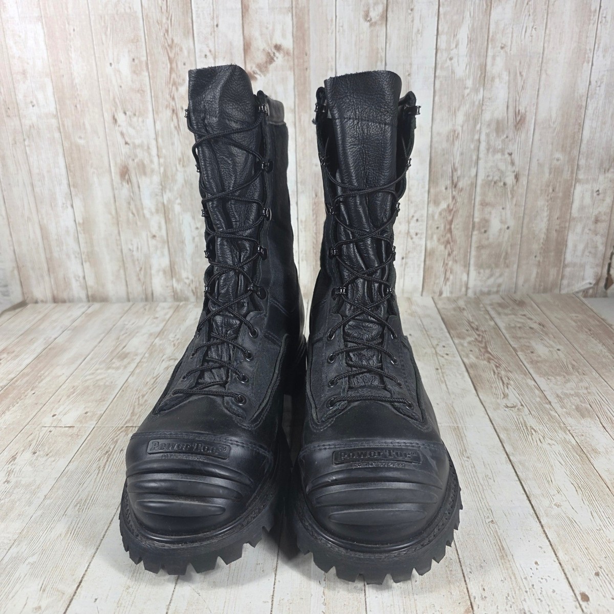 Crosstech Gore-Tex Vibram Black Leather Military Combat Boots Mens‎ Size 8.5 BOTTE GORETEX MILITAIRE CANADIEN - Army Supply Store Military main image 4