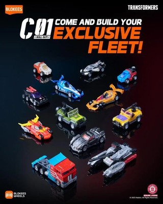 US  - Transformers Wheels C01 Roll Out Model Kit Figures Hasbro Blokees