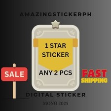 1 Star Sticker Monopoly Go 2 PCs Per Order 