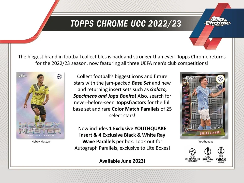2022/23 TOPPS CHROME UEFA CLUB COMPETITIONS SOCCER HOBBY LITE BOX - Image 4 of 4