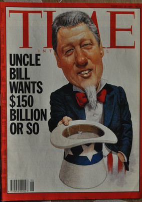 TIME Magazin 22. Februar 1993: Onkel Bill Clinton will 150 Milliarden Dollar oder so