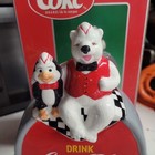 DRINK COCA COLA "Lunch With Us" Polar Bear Penguin Cookie Jar 2001 — photo 2