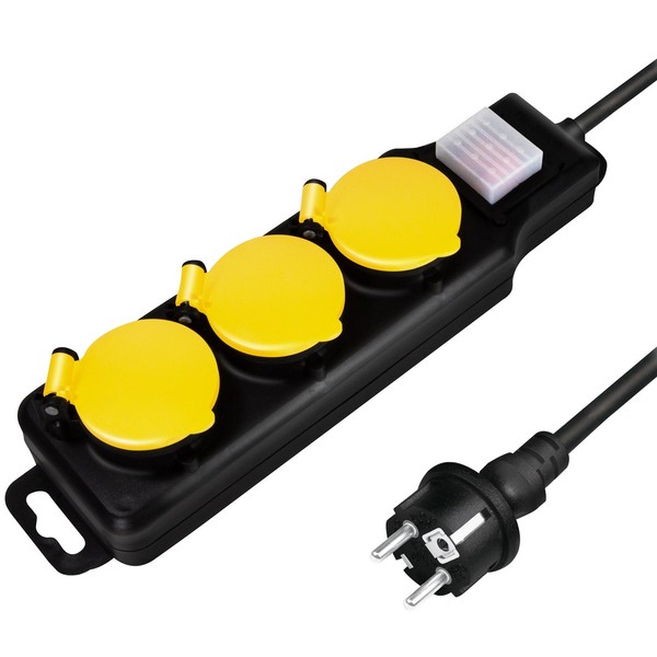 Logilink 3-Fach Steckdosenleiste Aussen IP44 Mit Schalter 1.5M Kabel Max 3680W-image