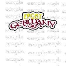 Disney Epcot Germany Title ug Premade Scrapbook Paper Piece Die Cut