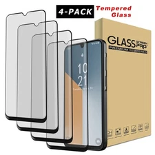 4-Pack For Samsung A14 A15 A16 A06 A26 A36 A56 Tempered Glass Screen Protector
