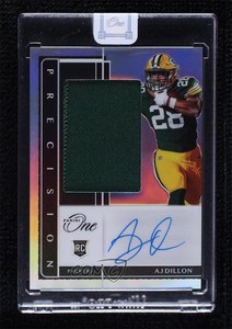 2020 Panini One Precision /49 AJ Dillon #324 RPA Rookie Patch Auto RC