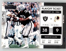 2021 Panini Contenders Playoff Ticket Marcus Allen #MAL LV