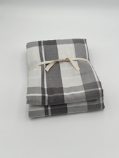 Pottery Barn Teen Plaid Duvet Cover Twin Gray