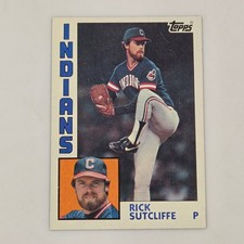 Rick Sutcliffe Indians 1984 Topps #245 Baseball Card