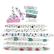 Headband Baby Toddler Lot Print Bows