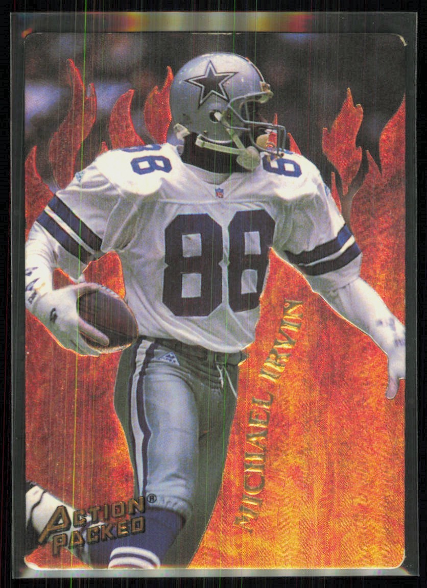 1994 Action Packed Catching Fire Michael Irvin Dallas Cowboys #R3