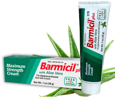 Plus Cream Skin Allergies Aloe Vera with 1% Hydrocortisone Maximum Strength...