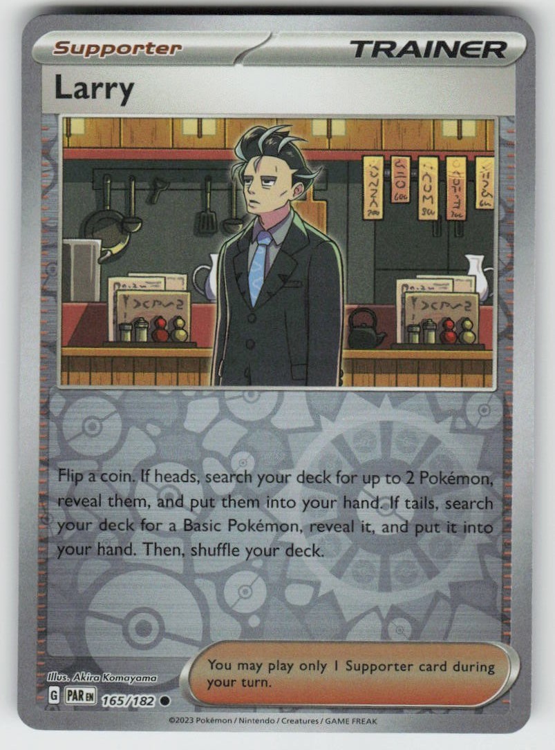Larry 165/182 Common Paradox Rift Pokemon Reverse Holo Near Mint