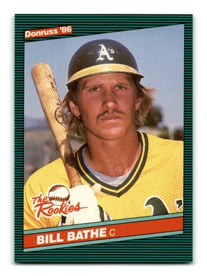 Bill Bathe 1986 Donruss The Rookies #41 Oakland Athletics Mint