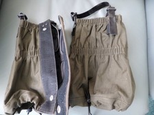 Ladies olive green gaiters one size by crane