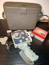 Macchina fotografica testata EUMIG C3 REVOLVER doppio formato 8 con accessori