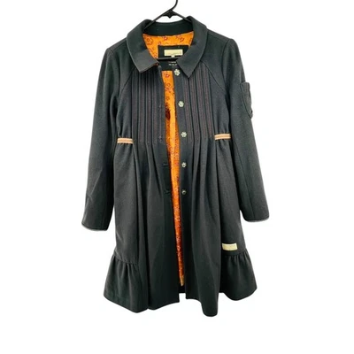 Odd Molly for Anthropologie Wool Cashmere Blend Coat Size 1 Small Orange Lining - Image 1 of 4