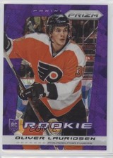 2013-14 Panini Prizm Purple Cracked Ice Prizm Oliver Lauridsen #272 1x1
