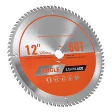 Uimoso 12-Inch Circular Saw Blade for Wood Cutting, 80 Teeth