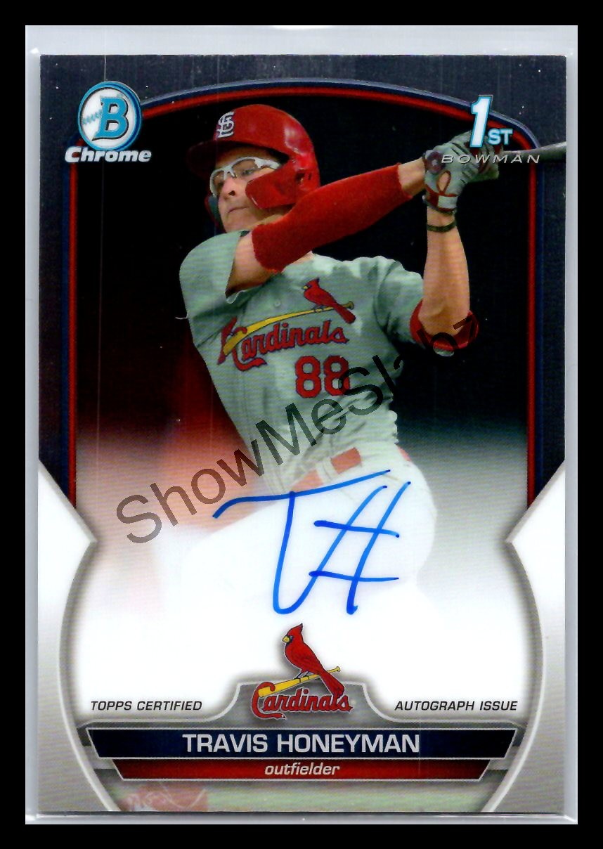 2023 Bowman Draft #CDA-TH Travis Honeyman Chrome Autograph