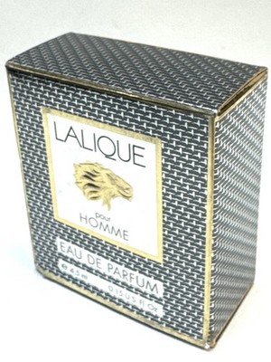lalique eau de parfum 0.15oz miniature pour homme scuffed box